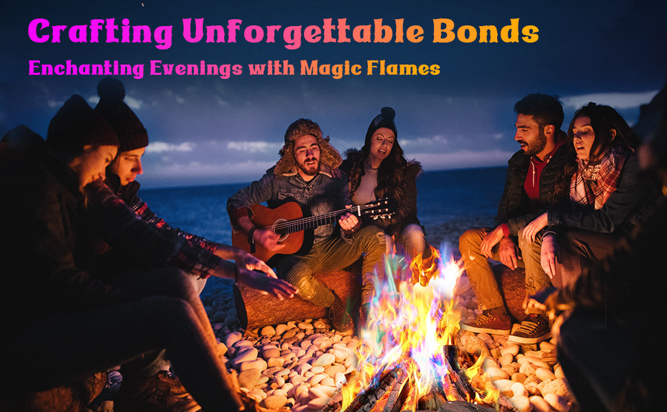 Realcook Fire Color Changing Packet: 30 Mystical Flames Color Fire Packets for Outdoor Fire Pit | Campfires