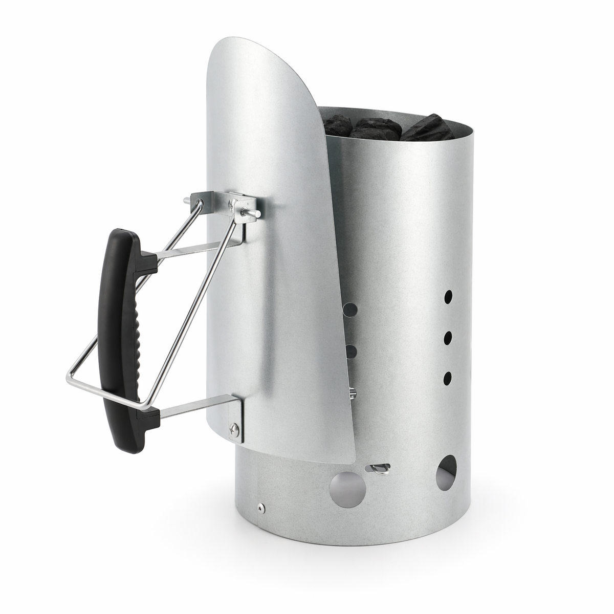 Realcook Charcoal Chimney Starter for Grill: Large BBQ Chimney Starter