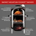 laraVist Vertical Charcoal Smoker - Heavy-Duty Steel BBQ Grill w/453 Sq.In Cooking Space & Thermometer, Black