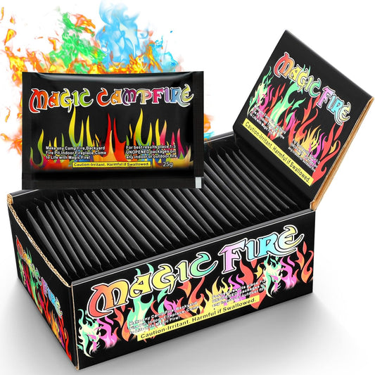 Realcook Fire Color Changing Packet: 30 Mystical Flames Color Fire Packets for Outdoor Fire Pit | Campfires